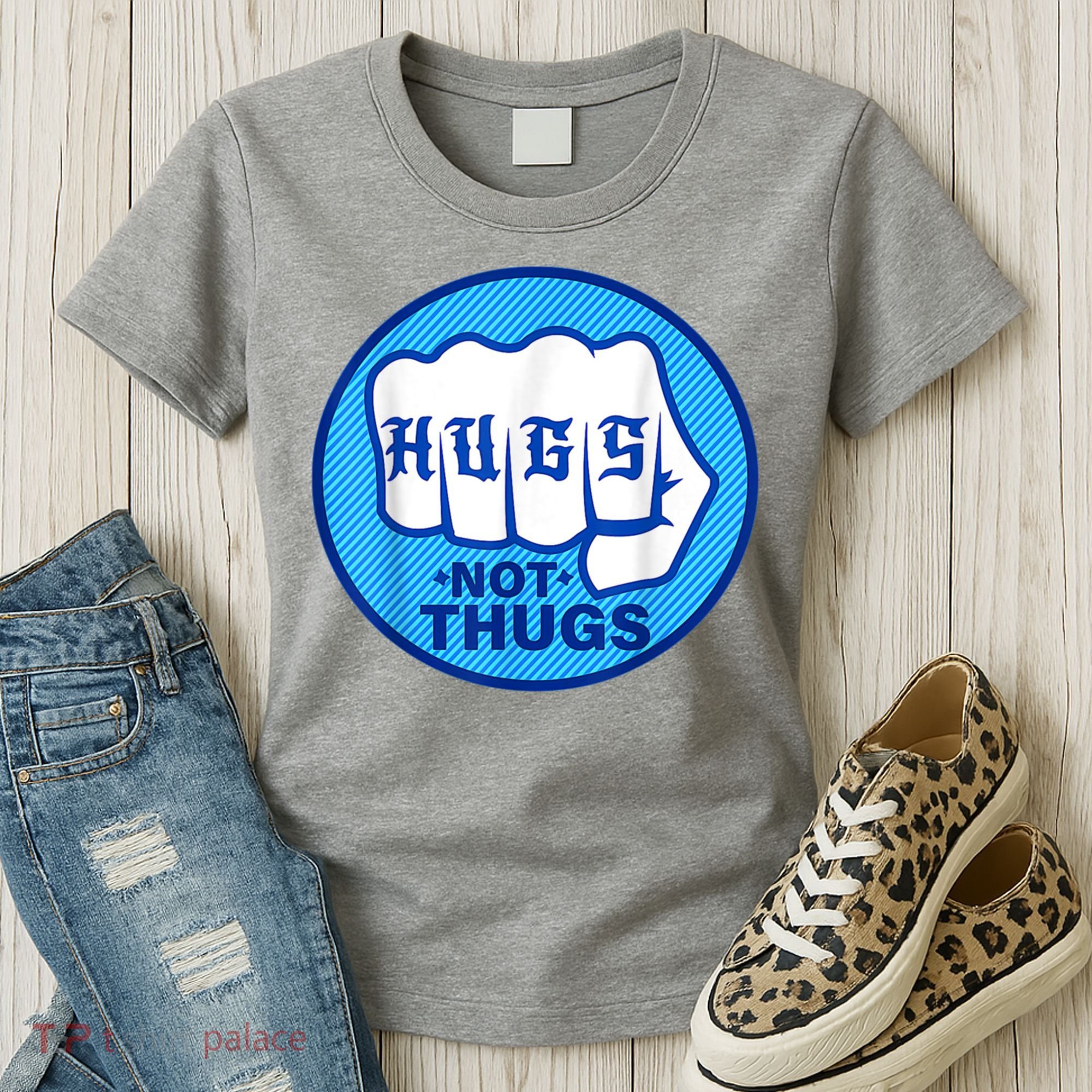 HUGS NOT THUGS Shirt Hugs Not Thugs Women's T-Shirt