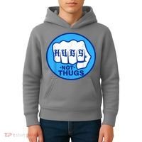 HUGS NOT THUGS Shirt Hugs Not Thugs Kids Hoodie thumb 4