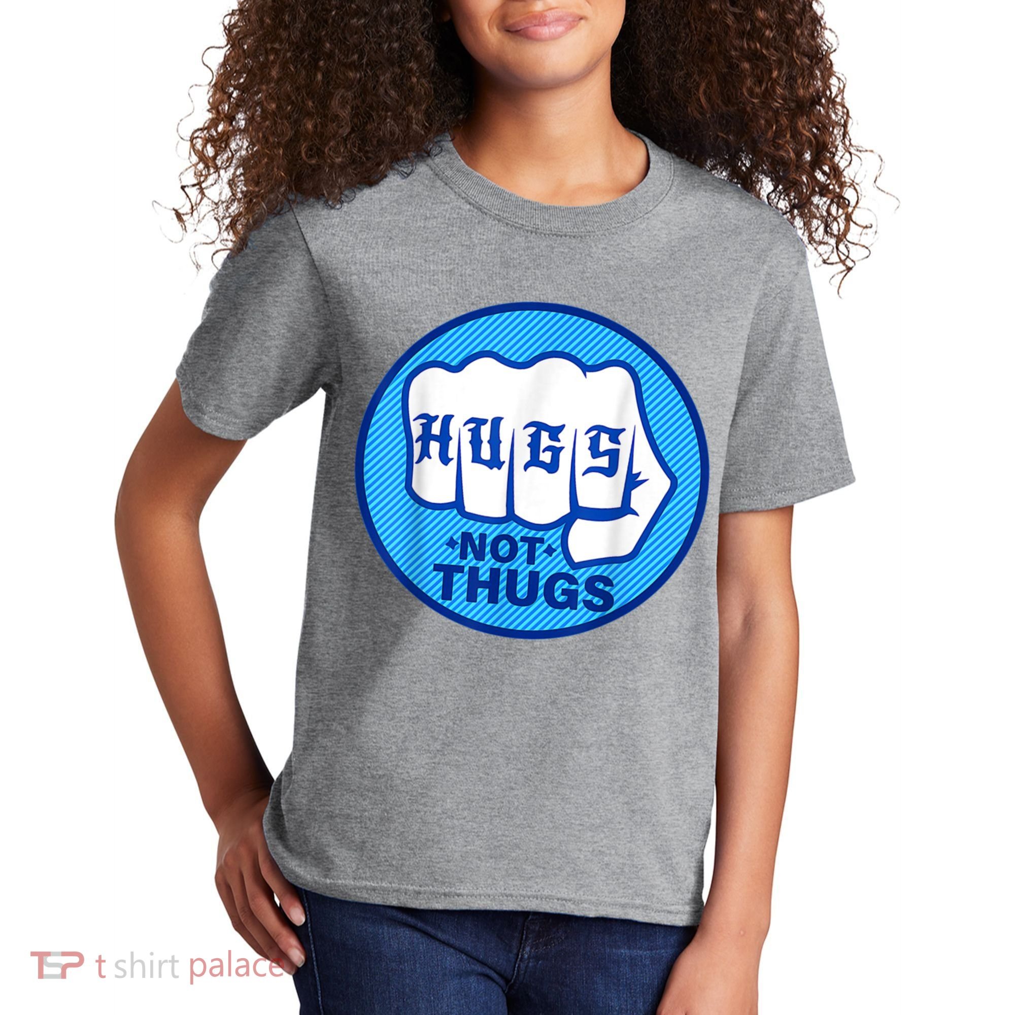 HUGS NOT THUGS Shirt Hugs Not Thugs Kids T-Shirt