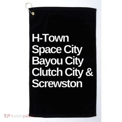 Houston Nicknames Texas Golf Towel