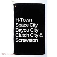 Houston Nicknames Texas Golf Towel thumb 0