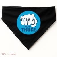 HUGS NOT THUGS USA-Made Doggie Bandana thumb 0