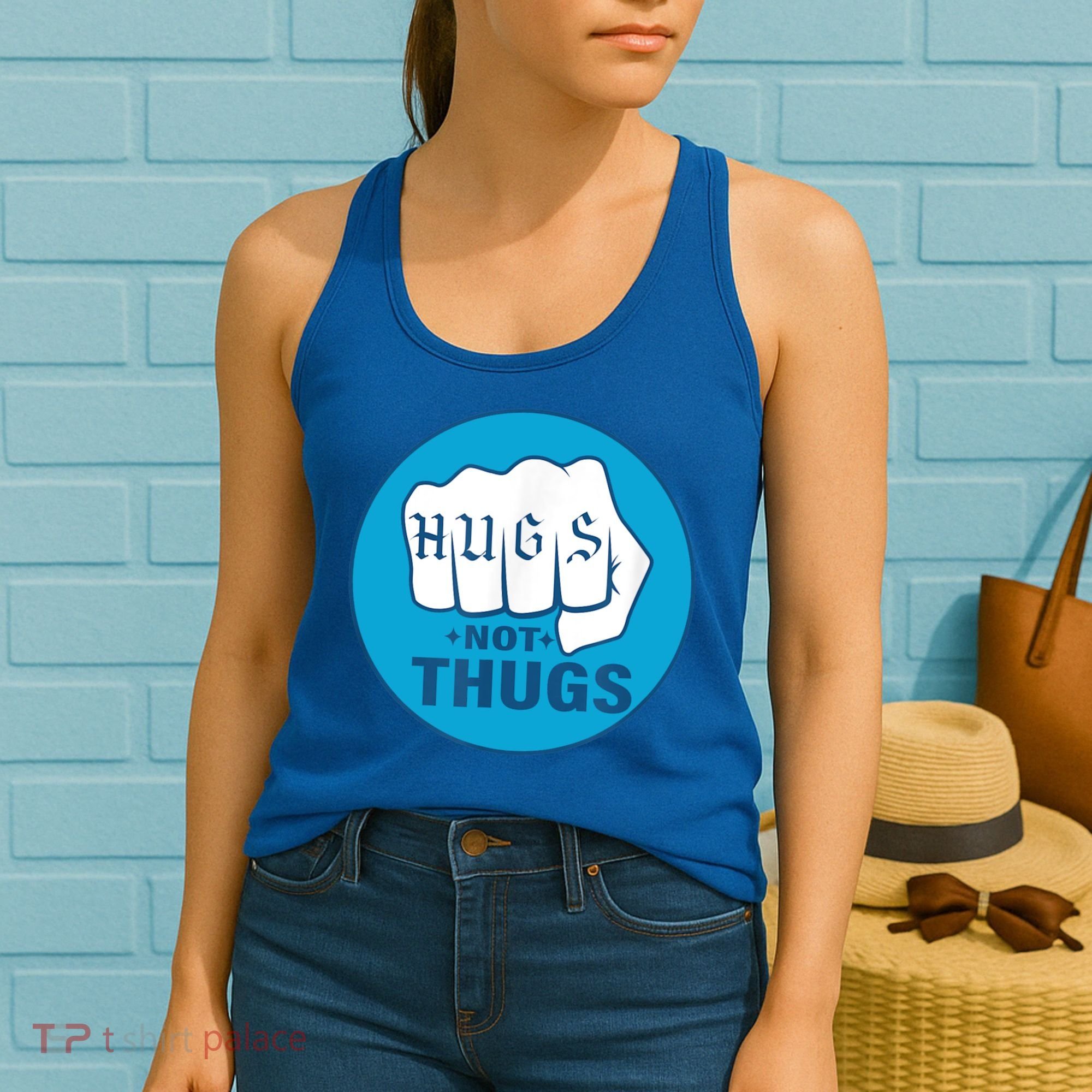 HUGS NOT THUGS Women's Tank Top