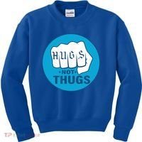 HUGS NOT THUGS Kids Sweatshirt thumb 0