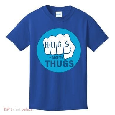 HUGS NOT THUGS Kids T-Shirt