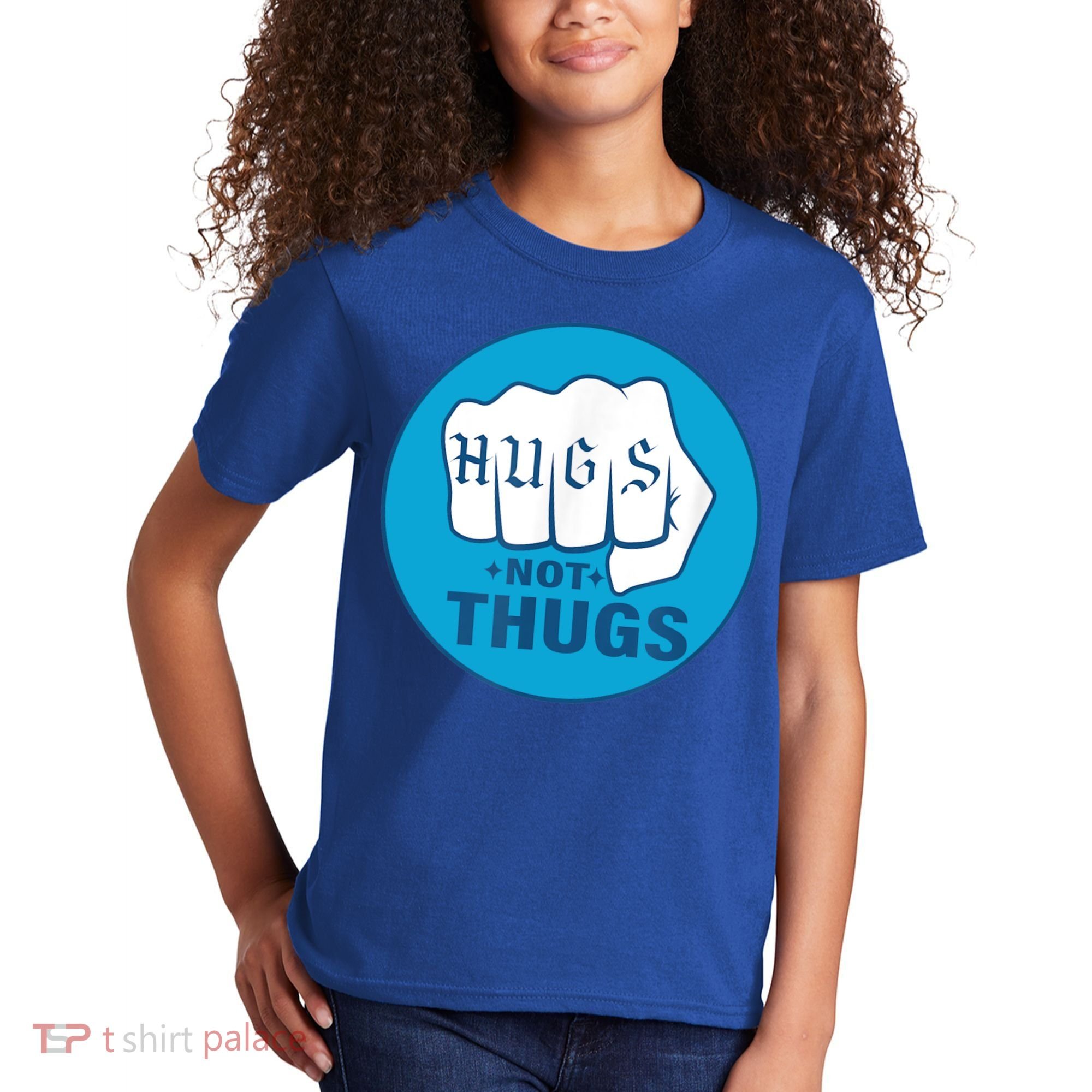 HUGS NOT THUGS Kids T-Shirt