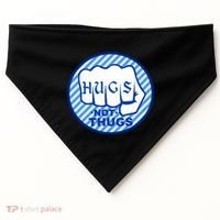 HUGS NOT THUGS USA-Made Doggie Bandana thumb 0