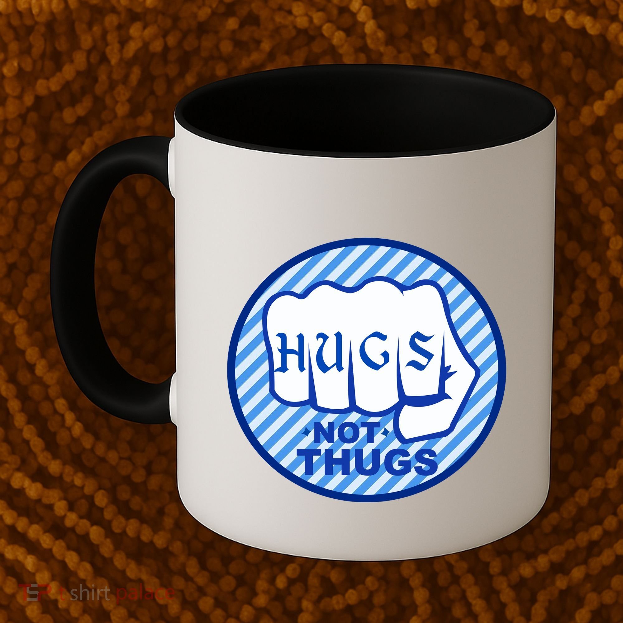 HUGS NOT THUGS Coffee Mug