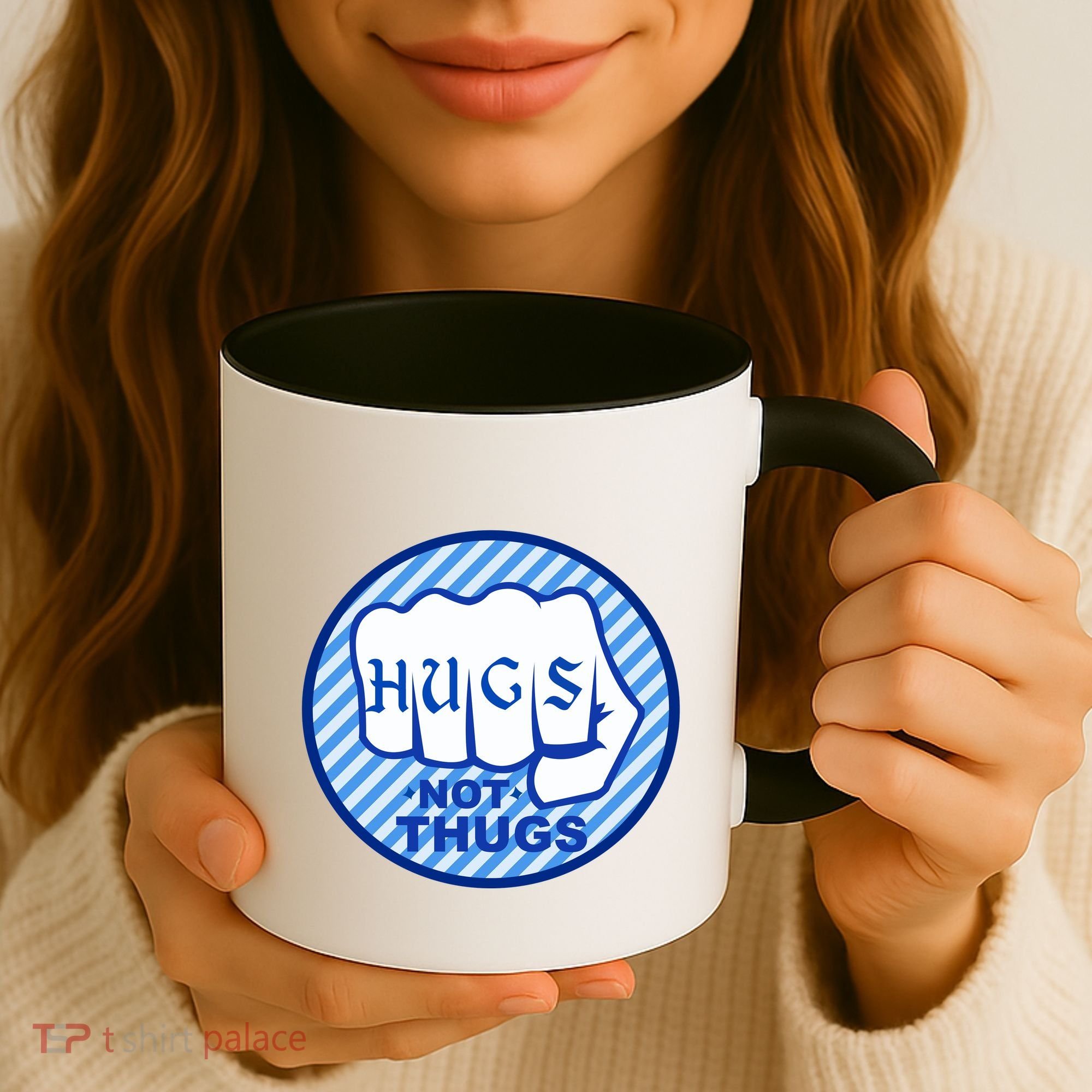 HUGS NOT THUGS Coffee Mug