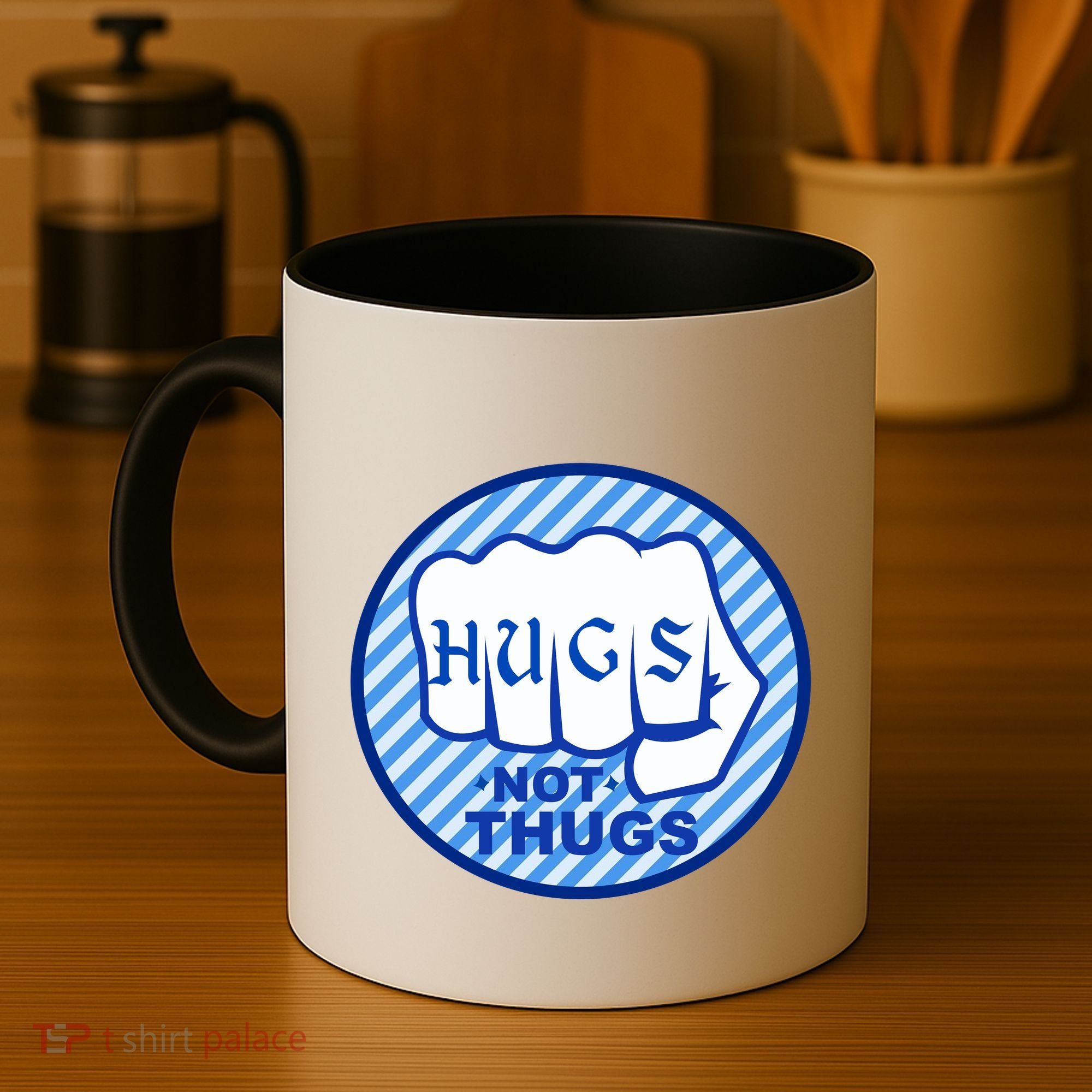 HUGS NOT THUGS Coffee Mug