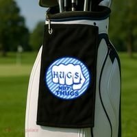 HUGS NOT THUGS Golf Towel thumb 2