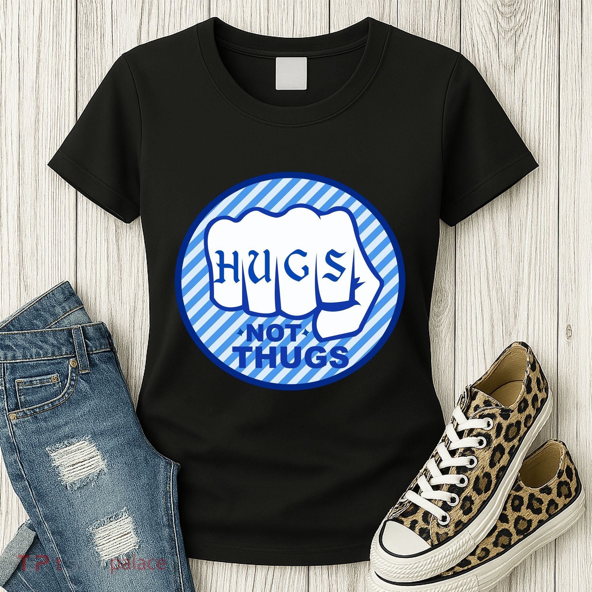 HUGS NOT THUGS Women's T-Shirt