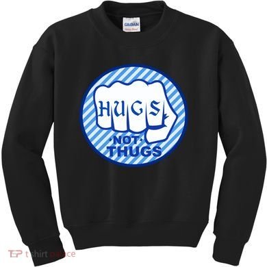 HUGS NOT THUGS Kids Sweatshirt