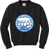 HUGS NOT THUGS Kids Sweatshirt thumb 0