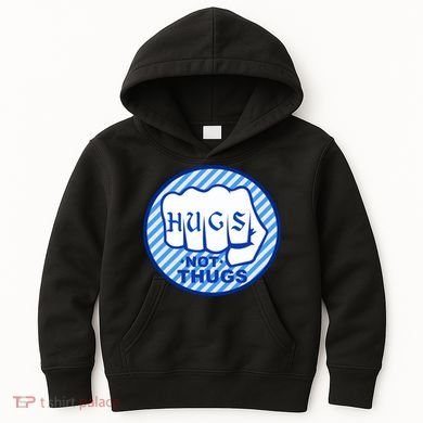 HUGS NOT THUGS Kids Hoodie