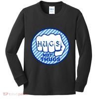 HUGS NOT THUGS Kids Long Sleeve Shirt thumb 0