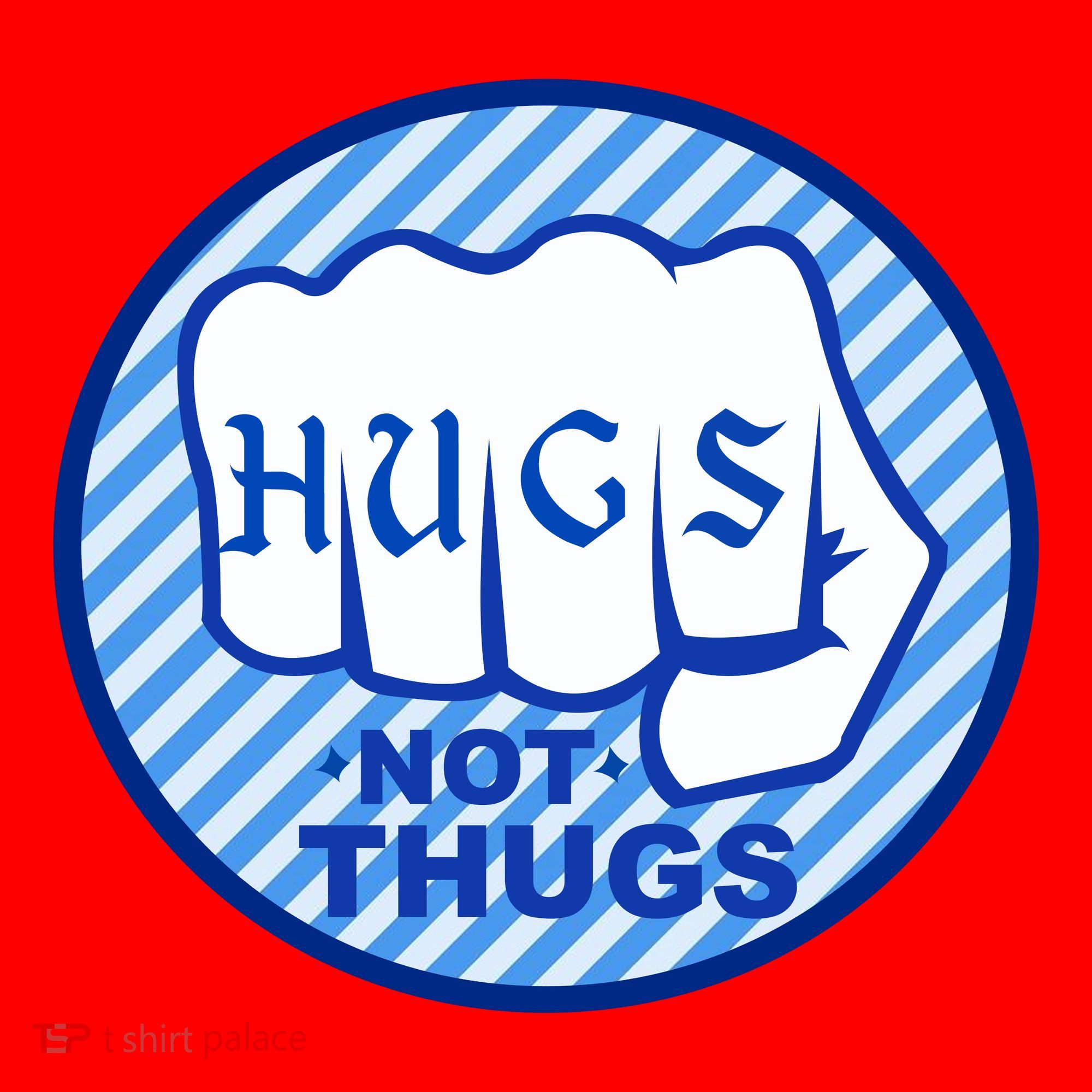 HUGS NOT THUGS Santa Hat
