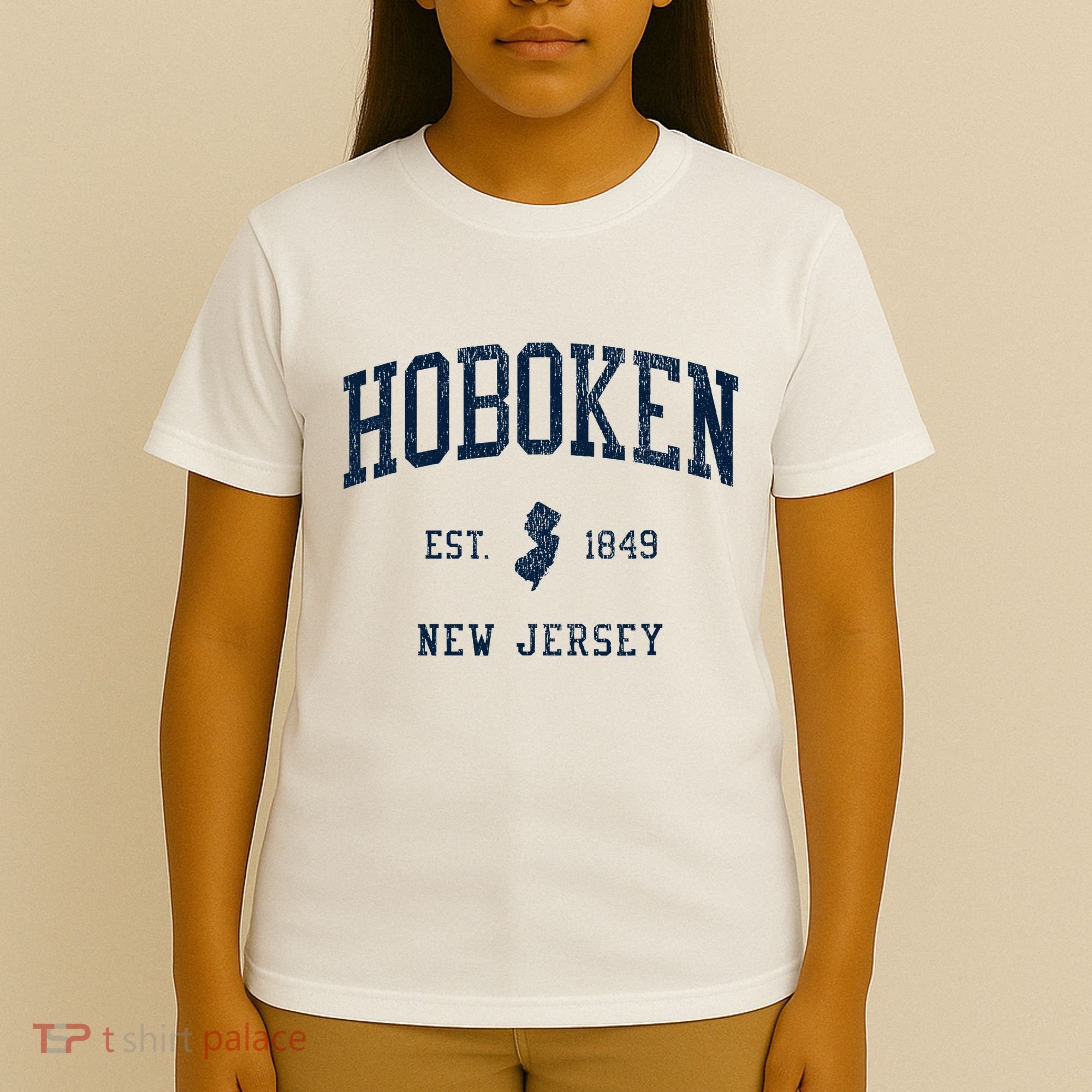 Hoboken Nj Vintage Athletic Sports T-Shirt