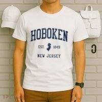 Hoboken Nj Vintage Athletic Sports T-Shirt thumb 6