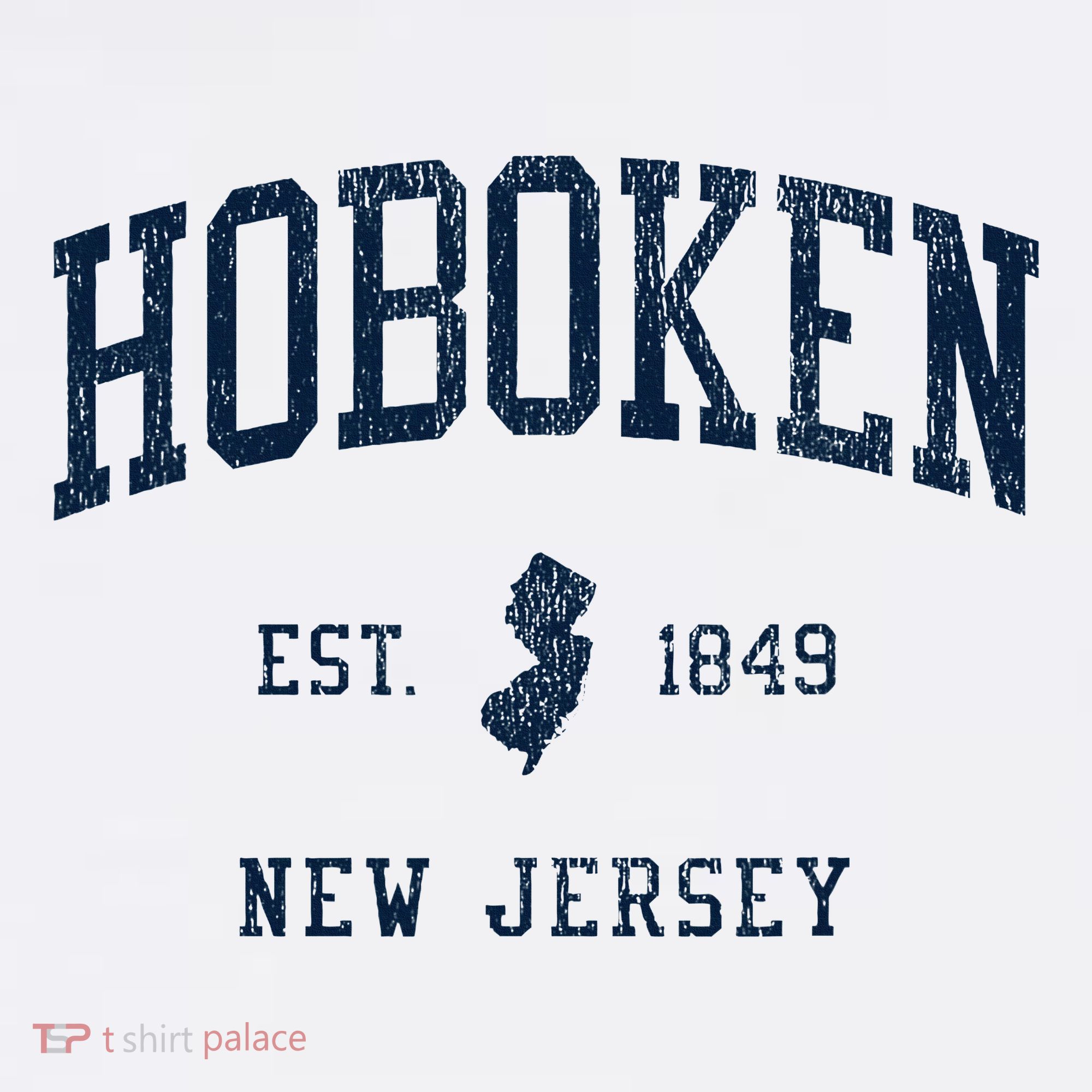 Hoboken Nj Vintage Athletic Sports T-Shirt