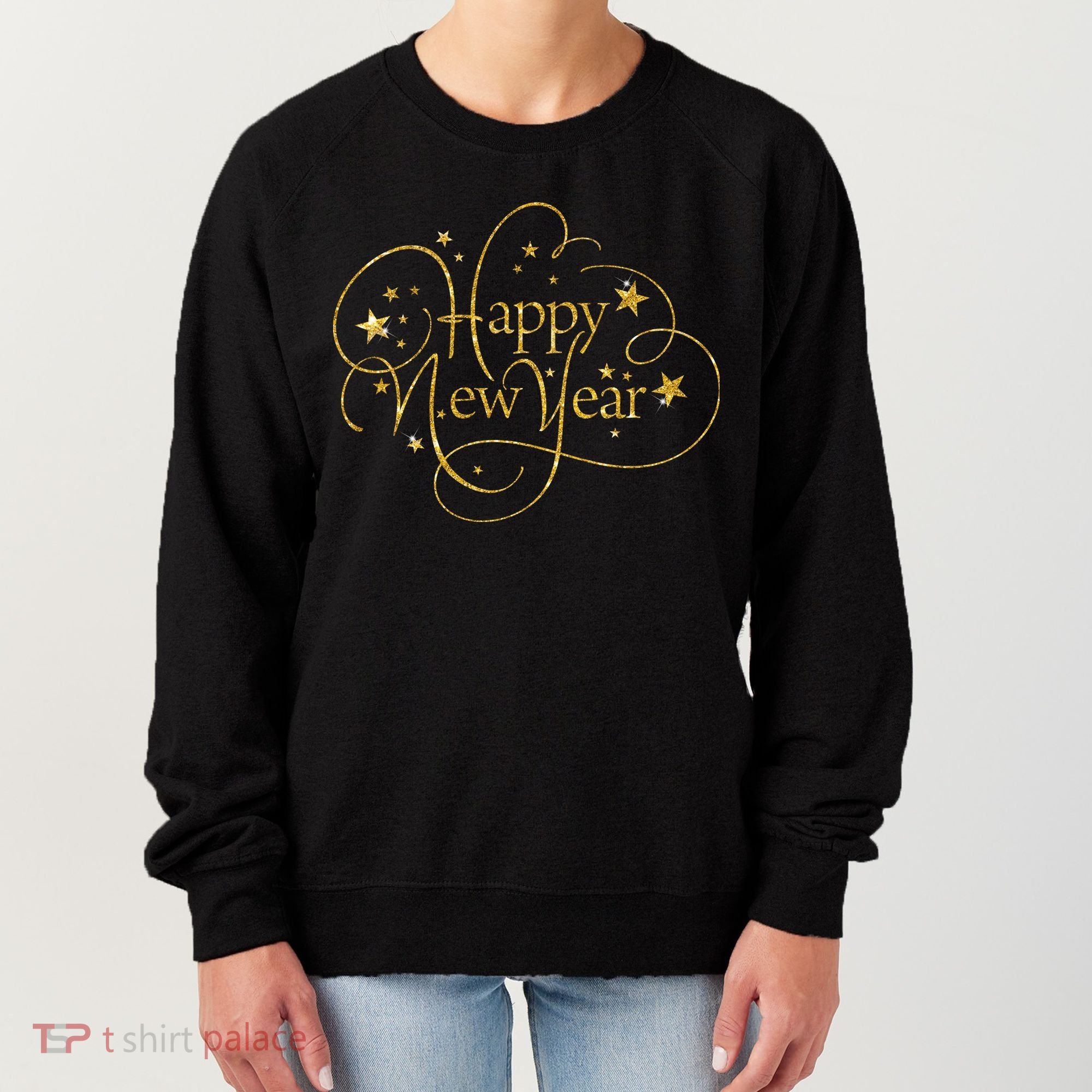 Happy New Years Golden Logo Women's Sweatshirt