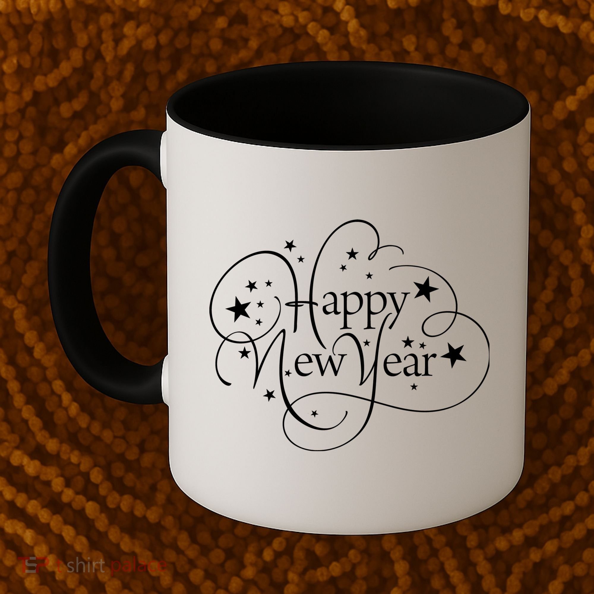 Happy New Years Golden Logo Coffee Mug
