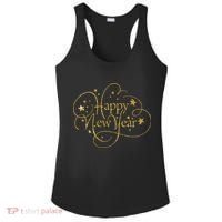 Happy New Years Golden Logo Ladies PosiCharge Competitor Racerback Tank thumb 0