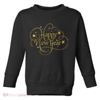 Happy New Years Golden Logo Toddler Sweatshirt thumb 0