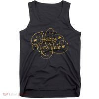 Happy New Years Golden Logo Tank Top thumb 0