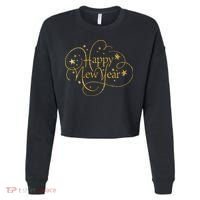Happy New Years Golden Logo Cropped Pullover Crew thumb 0