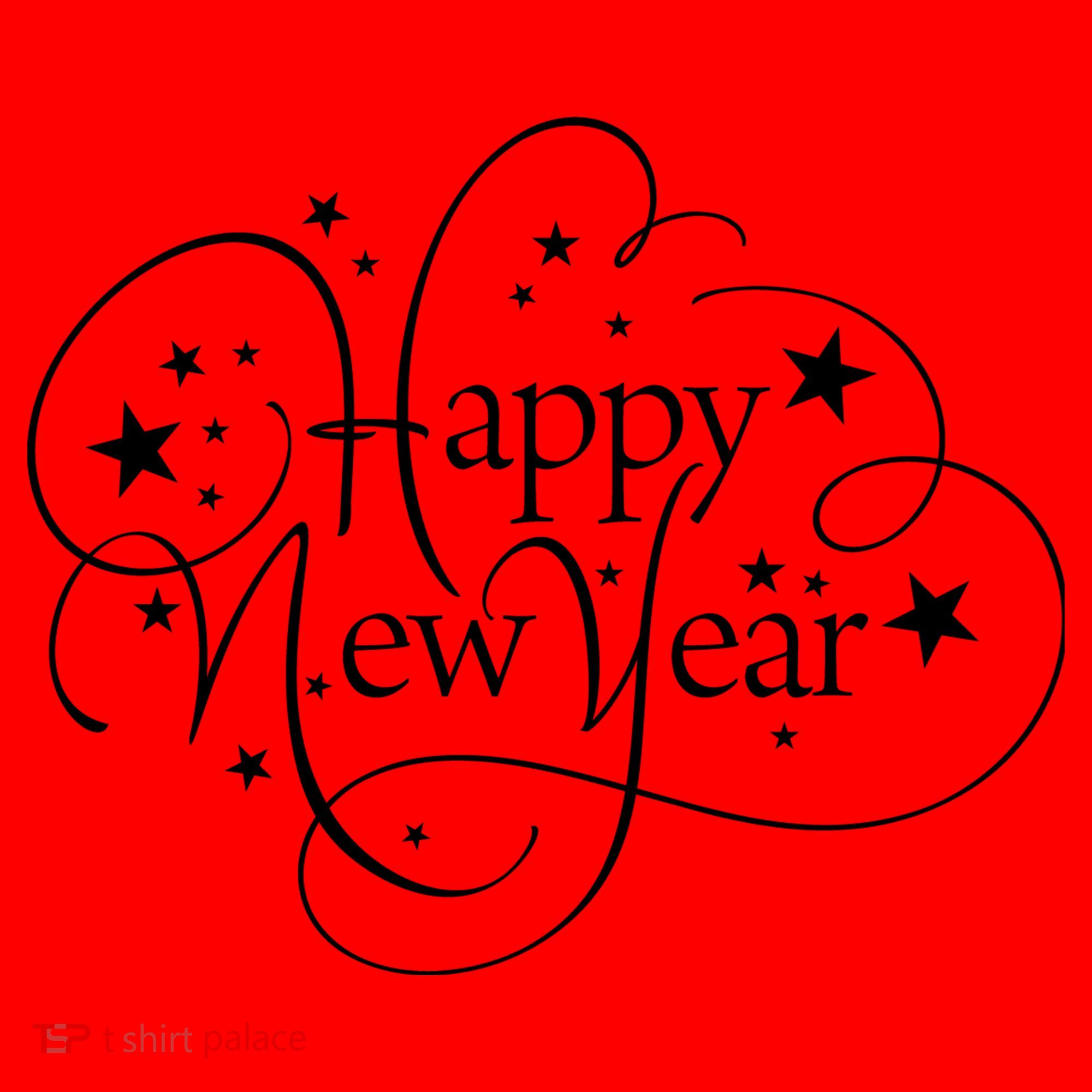 Happy New Years Golden Logo Santa Hat