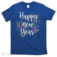 Happy New Year Day Eve Party Fireworks Confetti Costume Fun Gift T-Shirt thumb 0
