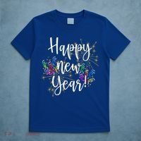 Happy New Year Day Eve Party Fireworks Confetti Costume Fun Gift T-Shirt thumb 5