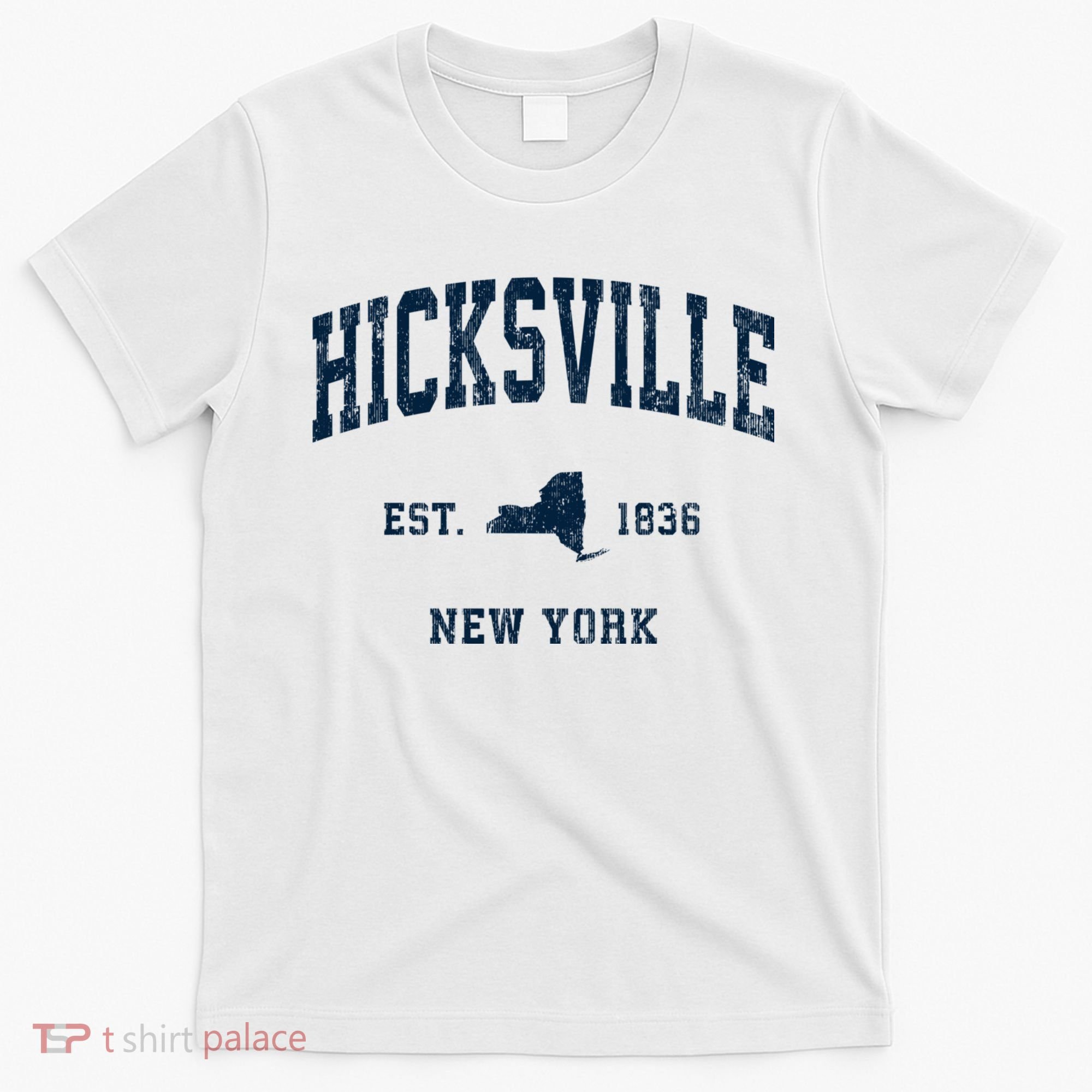 Hicksville New York Ny Vintage Athletic T-Shirt