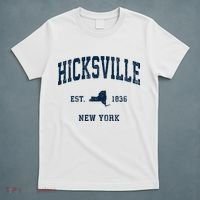 Hicksville New York Ny Vintage Athletic T-Shirt thumb 5
