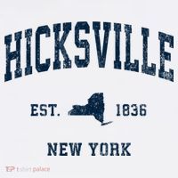 Hicksville New York Ny Vintage Athletic T-Shirt thumb 7