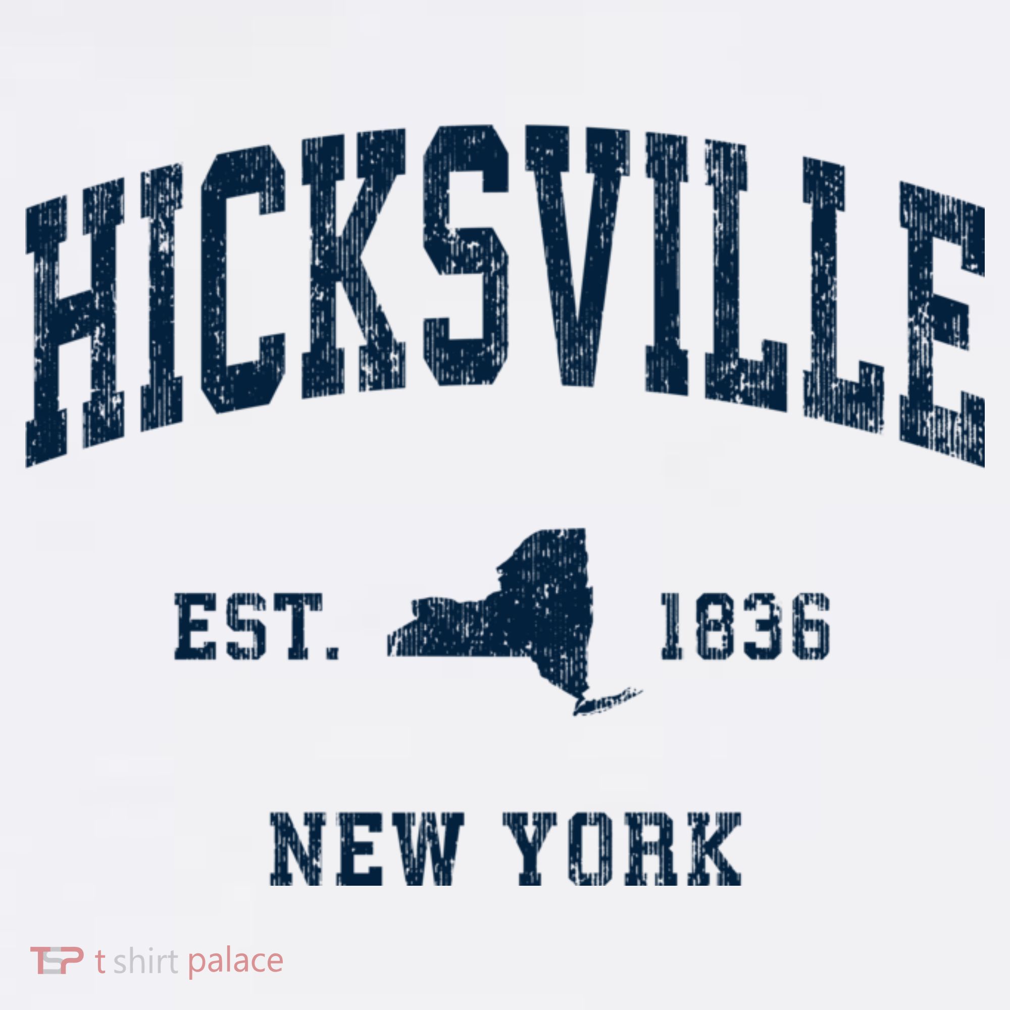 Hicksville New York Ny Vintage Athletic T-Shirt