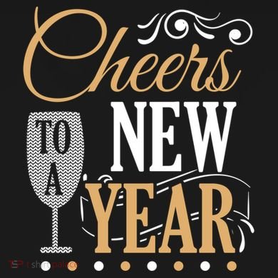 Happy New Year With Celebration New Years Eve Youth Performance Sprint T-Shirt