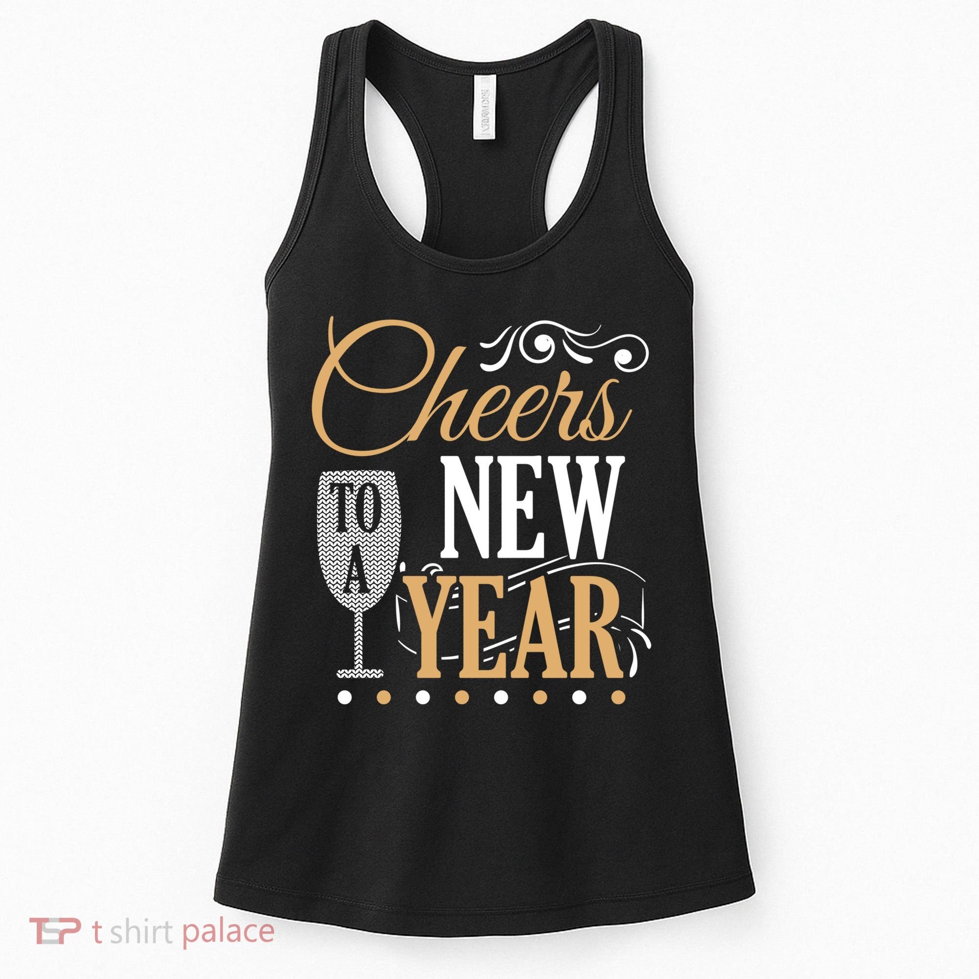 Happy New Year With Celebration New Years Eve Women's Tank Top