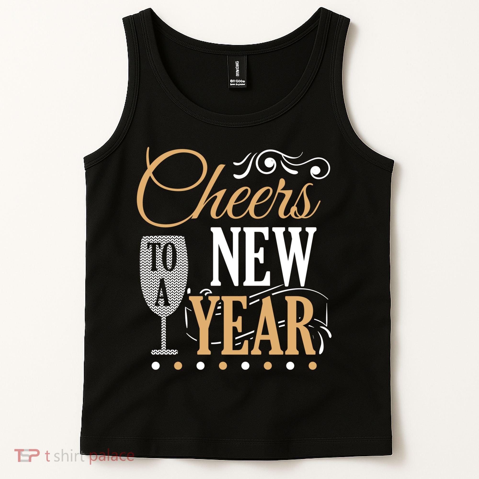 Happy New Year With Celebration New Years Eve Tank Top