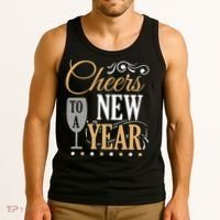 Happy New Year With Celebration New Years Eve Tank Top thumb 3