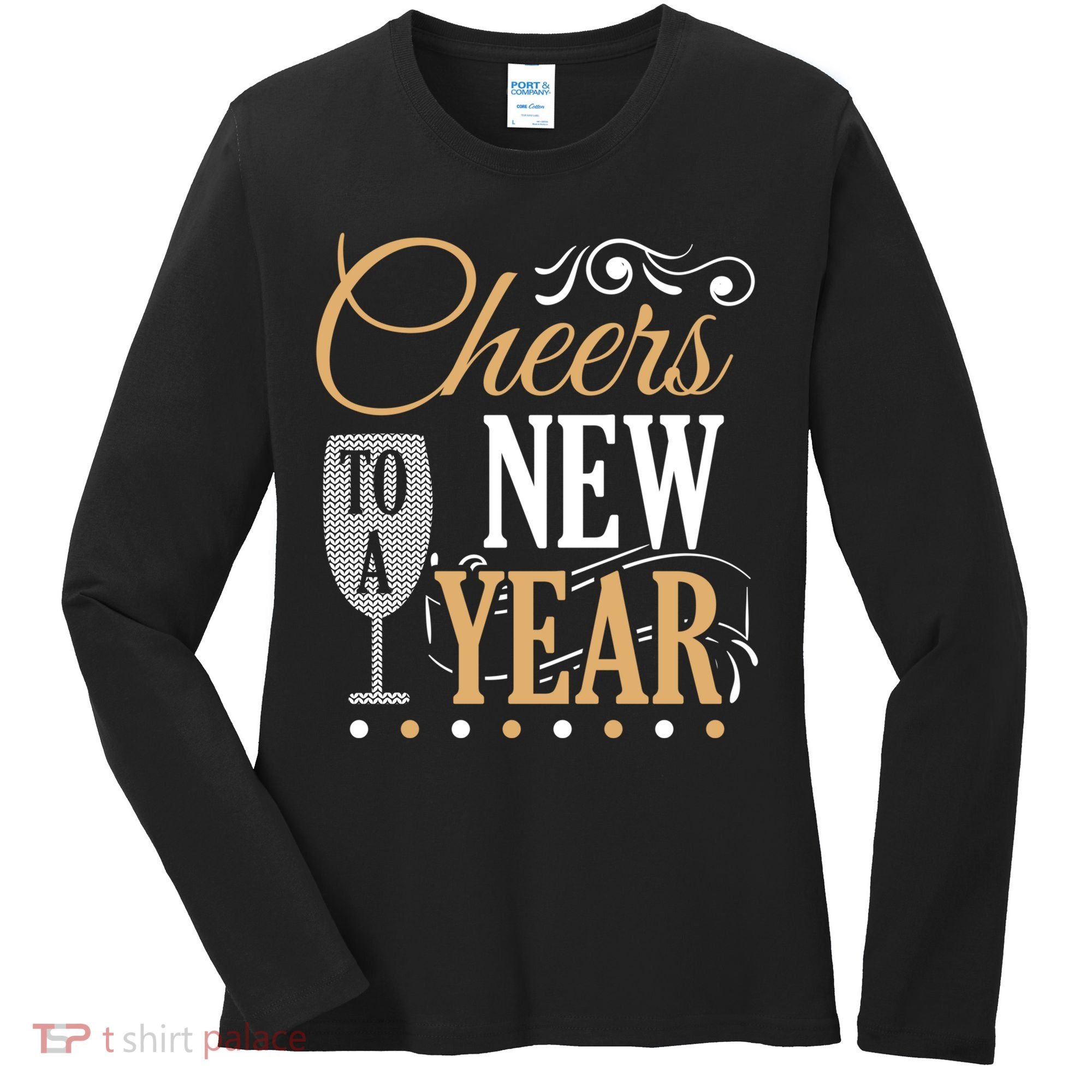 Happy New Year With Celebration New Years Eve Women's Long Sleeve Shirt