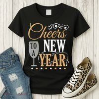 Happy New Year With Celebration New Years Eve Women's T-Shirt thumb 3