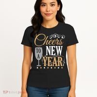 Happy New Year With Celebration New Years Eve Women's T-Shirt thumb 4