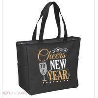 Happy New Year With Celebration New Years Eve Tote Bag thumb 2