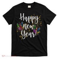 Happy New Year Day Eve Party Fireworks Confetti Costume Fun Long Sleeve TShirt T-Shirt thumb 0