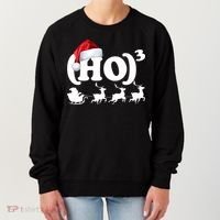 Ho Cubed Funny Christmas For Math Teachers Women's Sweatshirt thumb 0