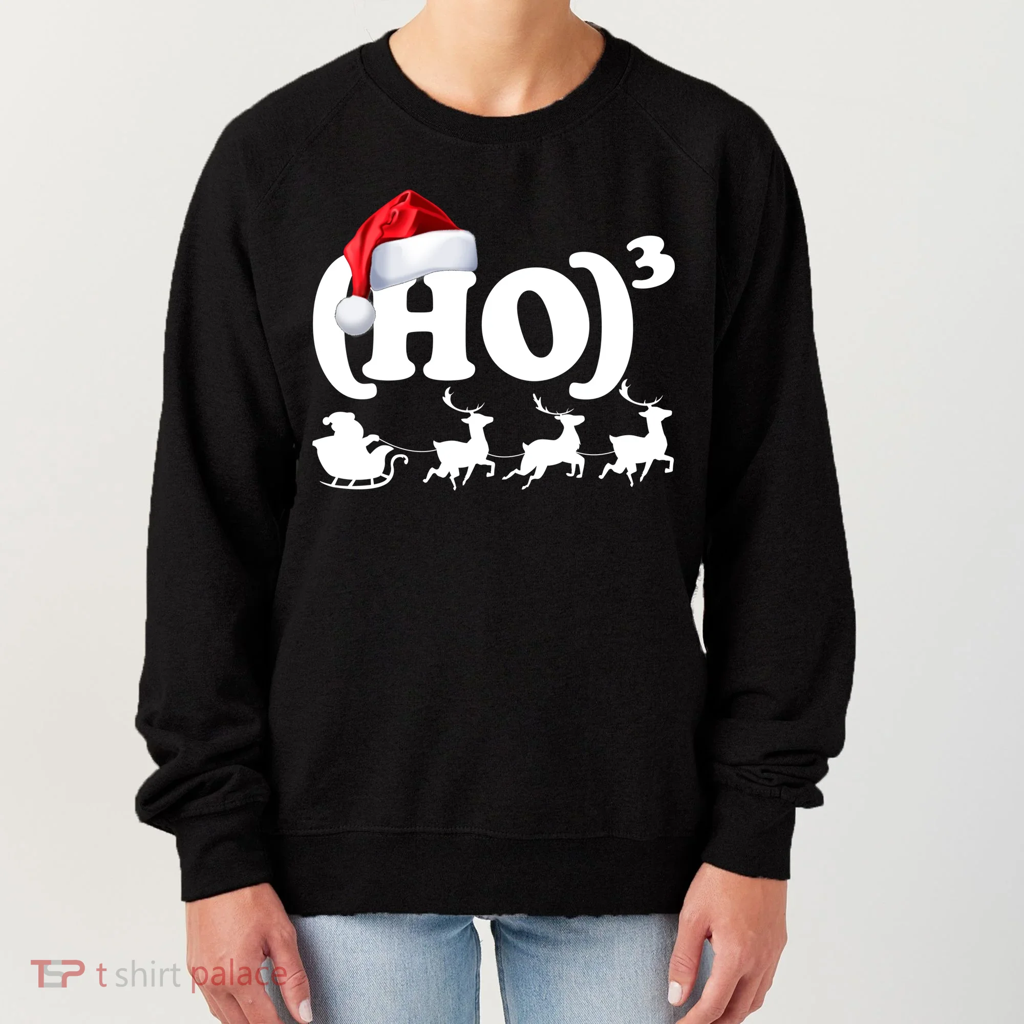 Ho Cubed Funny Christmas For Math Teachers Women's Sweatshirt