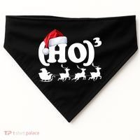 Ho Cubed Funny Christmas For Math Teachers USA-Made Doggie Bandana thumb 0