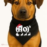 Ho Cubed Funny Christmas For Math Teachers USA-Made Doggie Bandana thumb 1